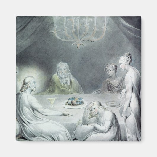 Christus in het Huis van Martha en Mary Magneet (Voorkant)