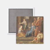 Christus in het Huis van Martha en Mary Magneet (Voorkant / Achterkant)
