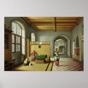 Christus in het Huis van Martha en Mary Poster