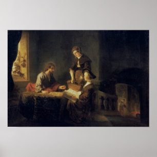 Christus in het Huis van Martha en Mary Poster