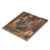 Christus in het Huis van Martha en Mary Tegeltje (Zijkant)