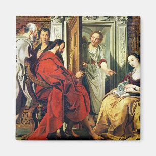 Christus in het Huis van Martha en Mary van Bethan Magneet