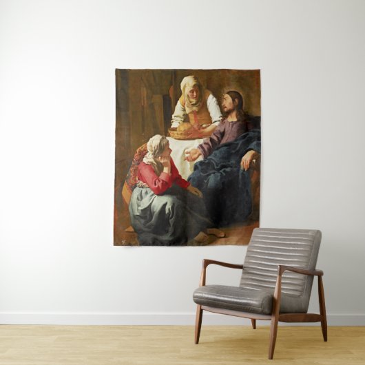 Christus in het Huis van Martha en Mary Wandkleed (In situ)