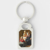 Christus in het Huis van Martha Metal Sleutelhange Sleutelhanger (Voorkant)