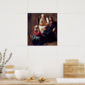 Christus in het Huis van Mary en Martha Poster (Keuken)