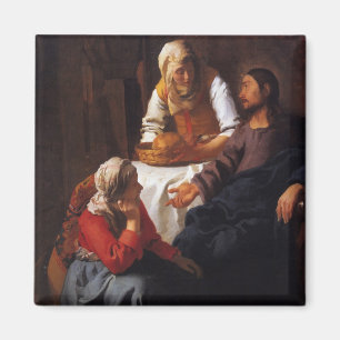 Christus in het Huis van Mary & Martha Magneet