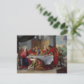 Christus in het huis van Simon de Pharisee Briefkaart (Staand voorkant)