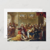 Christus in het huis van Simon the Pharisee, 1660 Briefkaart (Voorkant / Achterkant)