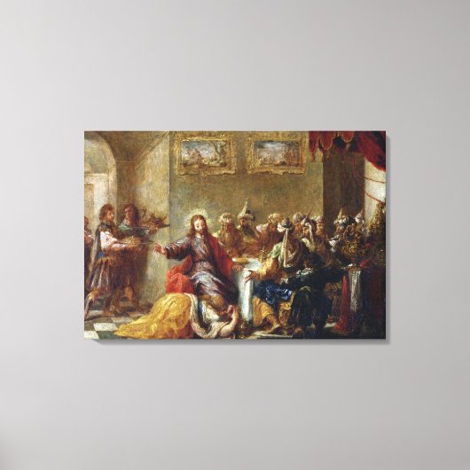 Christus in het huis van Simon the Pharisee, 1660 Canvas Afdruk (Voorkant)