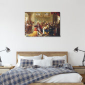 Christus in het huis van Simon the Pharisee, 1660 Canvas Afdruk (Insitu (Slaapkamer))