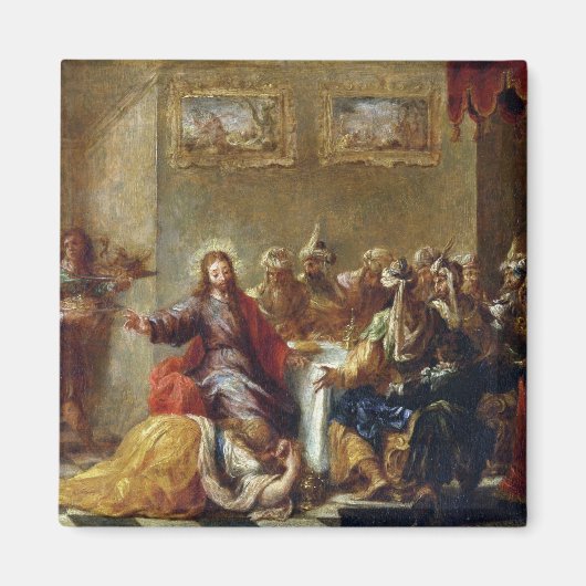 Christus in het huis van Simon the Pharisee, 1660 Magneet (Voorkant)
