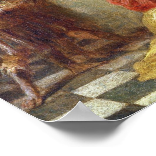 Christus in het huis van Simon the Pharisee, 1660 Poster (Hoek)