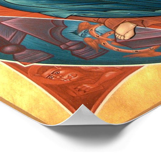 Christus in het pictogram Glory Poster (Hoek)