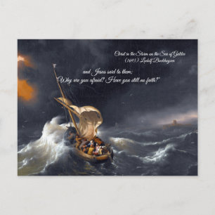Christus in het Storm Briefkaart