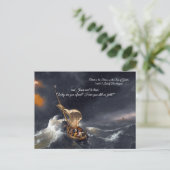 Christus in het Storm Briefkaart (Staand voorkant)