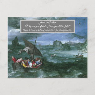 Christus in het Storm Briefkaart