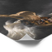 Christus in het Storm op het Zee van Galilea c. 16 Poster (Hoek)