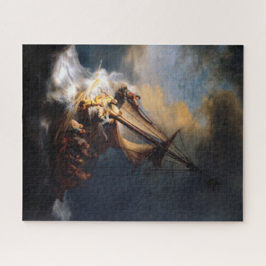 Christus in het Storm op het Zee van Galilea Legpuzzel (Horizontaal)