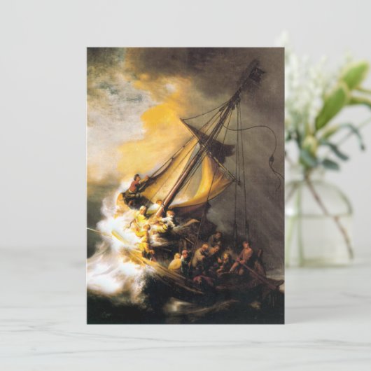Christus in het Storm op het Zee van Galilee-Rembr (Staand voorkant)
