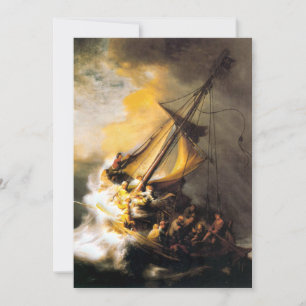 Christus in het Storm op het Zee van Galilee-Rembr