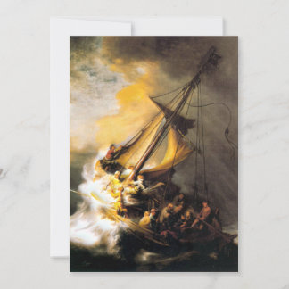 Christus in het Storm op het Zee van Galilee-Rembr