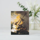 Christus in het Storm op het Zee van Galilee-Rembr Briefkaart (Staand voorkant)