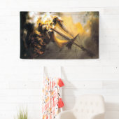 Christus in het Storm op het Zee van Galilee-Rembr Spandoek (Insitu)