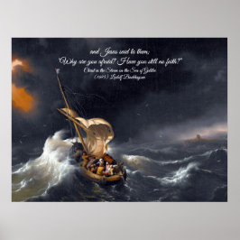 Christus in het Storm Poster