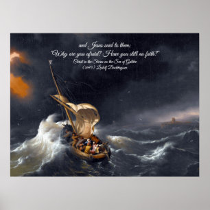 Christus in het Storm Poster