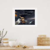 Christus in het Storm Poster (Keuken)