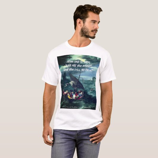 Christus in het Storm T-shirt (Voorkant volledig)