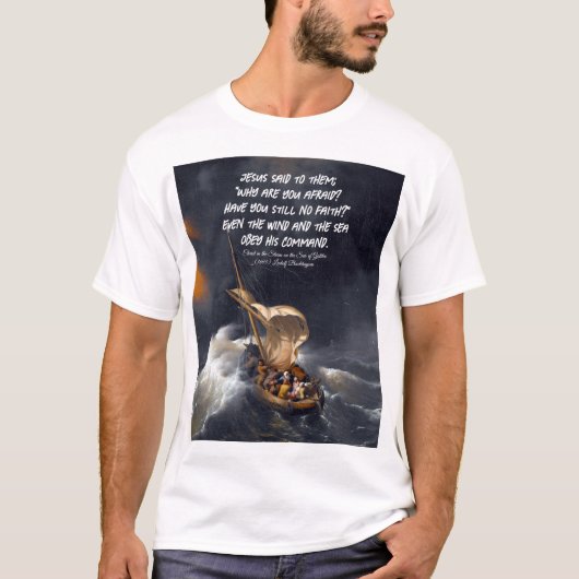 Christus in het Storm T-shirt (Voorkant)