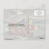 Christus in het Zee van Galilee door Eugene Delacr Briefkaart (Achterkant)