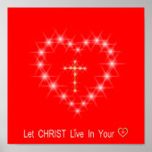 Christus in je hart Poster (Voorkant)