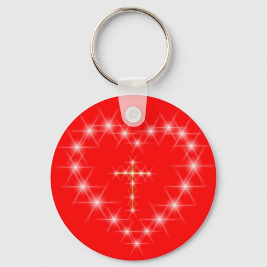 Christus in je hart sleutelhanger (Voorkant)