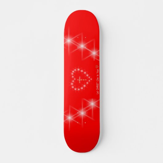 Christus in je hartskateboard persoonlijk skateboard (Voorkant)