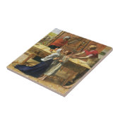 Christus in Joseph's Carpentry Shop Tegeltje (Zijkant)