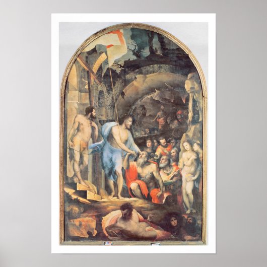 Christus in Limbo, c.1530-35 (paneel) Poster (Voorkant)