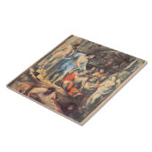 Christus in Limbo, c.1530-35 (paneel) Tegeltje (Zijkant)