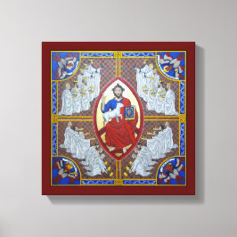 Christus in Majesteit en de 24 Ouderen Canvas Afdruk