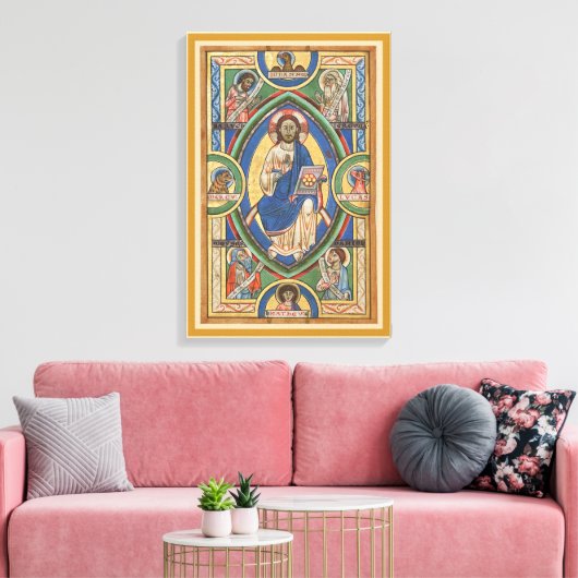 Christus in majesteit gestrekt canvas (Insitu (Woonkamer))