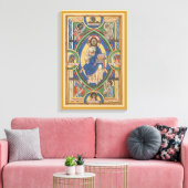 Christus in majesteit gestrekt canvas afdruk (Insitu (Woonkamer))