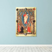 Christus in Majesteit met heiligen Canvas Afdruk (Insitu (Houten vloer))