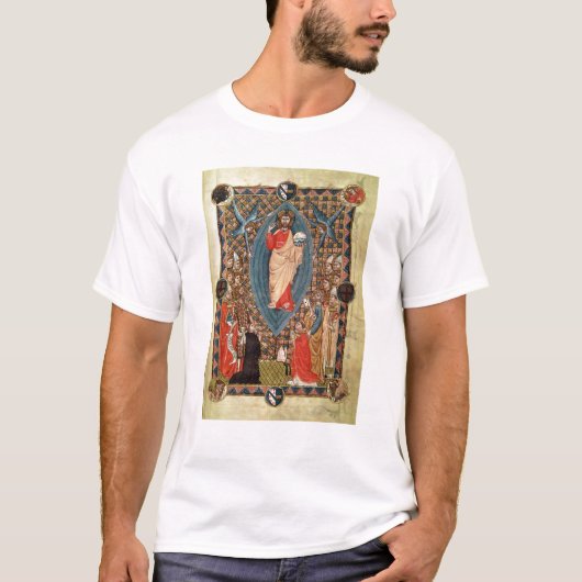 Christus in Majesteit met heiligen T-shirt (Voorkant)