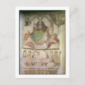 Christus in Majesteit met vier Evangelische Symbol Briefkaart (Voorkant)