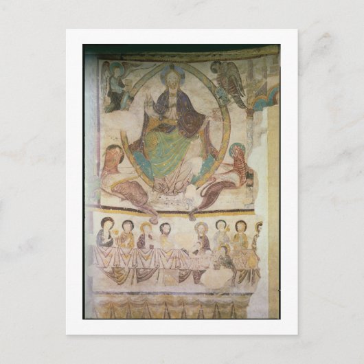 Christus in Majesteit met vier Evangelische Symbol Briefkaart (Voorkant)