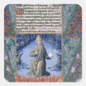 Christus in Majesteit Vierkante Sticker (Voorkant)