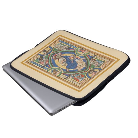 Christus in Majesty Electronics Bag Laptop Sleeve (Voorkant onderkant)