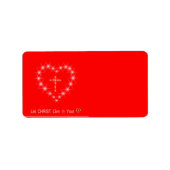 Christus in uw hartadres Etiket (Voorkant)