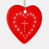 Christus in uw hartversiering keramisch ornament (Rechts)